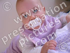 baby with soother - powerpoint graphics