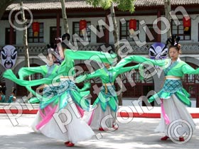 chinese dancers - powerpoint graphics