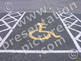 disabled parking space - powerpoint graphics