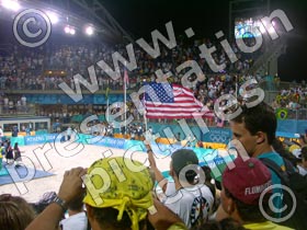 flag in the crowd - powerpoint graphics