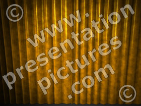 gold curtains - powerpoint graphics