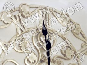 intricate clock face - powerpoint graphics