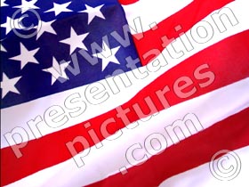 july 4th flag - powerpoint graphics