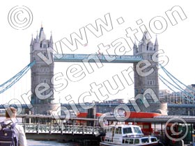 london tower bridge - powerpoint graphics