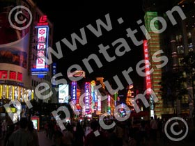 nanjing road - powerpoint graphics