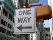 one way sign - powerpoint graphics