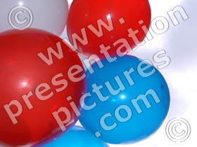 party balloons - powerpoint graphics