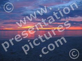 red purple sunset - powerpoint graphics