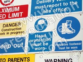safety sign - powerpoint graphics