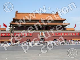 tiananmen square china - powerpoint graphics