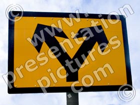 which direction sign - powerpoint graphics