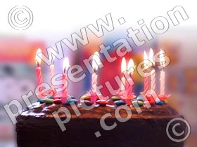 birthday cake - powerpoint graphics