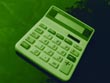 calculator green - powerpoint graphics