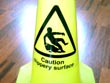 caution slippery floor - powerpoint graphics