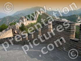 chinese great wall - powerpoint graphics