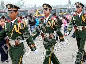 chinese guards - powerpoint graphics