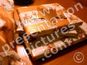 christmas presents - powerpoint graphics