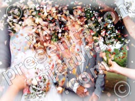 confetti shower - powerpoint graphics