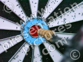 dartboard bullseye - powerpoint graphics