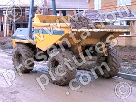 dumper truck - powerpoint graphics