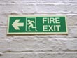 fire exit sign - powerpoint graphics