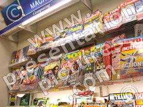 magazine rack - powerpoint graphics