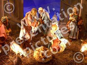 nativity scene - powerpoint graphics