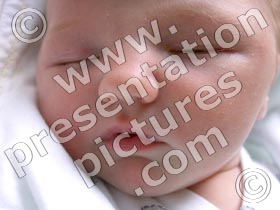 newborn asleep - powerpoint graphics