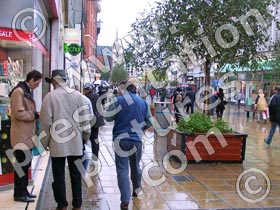 pedestrian zone - powerpoint graphics