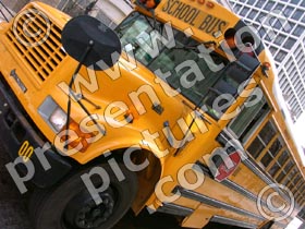 school bus - powerpoint graphics