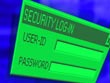 secure log in - powerpoint graphics