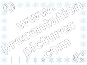 snowflakes border - powerpoint graphics